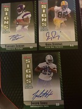 2006 Bowman Signs of the Future Football Joseph A., Tarvaris J., Greg J. (Auto)