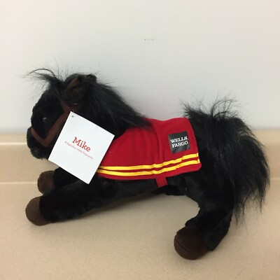 Wells Fargo Legendary Pony Plush 2016 Mike Horse Black Stuffed Animal 14'' AR120