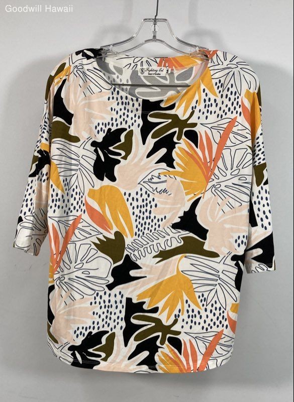 FIGHTING EEL Multi-pattern Short Sleeve Pull-over… - image 1