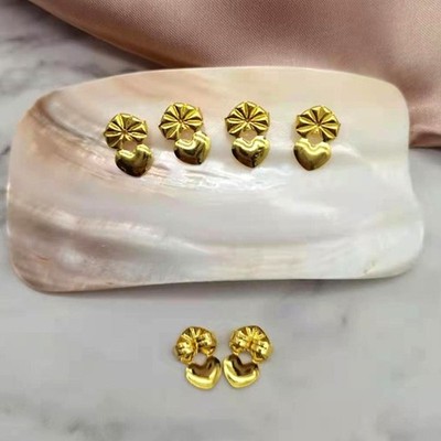 Fashionable Earplug Backs Practical Earplug Heart Earring Backs For Droopy Ears
