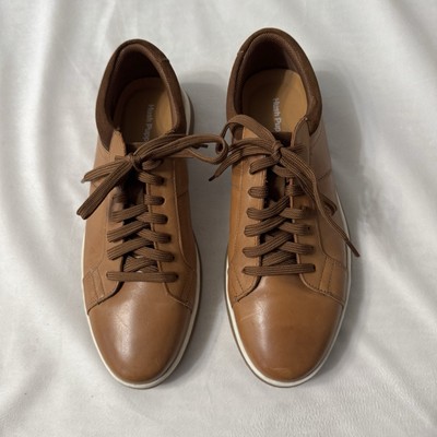Hush Puppies Men's Maynard Brown Cognac Lace-Up Sneakers Shoes Size 8 W