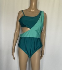Pat Pat One Piece Swimsuit  XL Color Block Tummy Control  Ruched  Bathing Suit