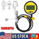 10000PSI Digital Hydraulic Pressure Gauge Test Coupling Kits 1/4NPT 700BAR/70Mpa