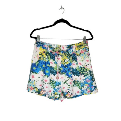 #ad #ad Sarah Campbell for Anthropologie Floral Tie Waist Shorts Size 8 $29.99