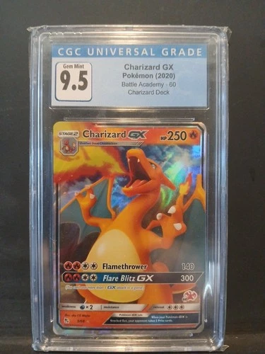 CGC 10 GM! Charizard GX Hidden Fates 9/68 Holo Battle academy Charizard Deck