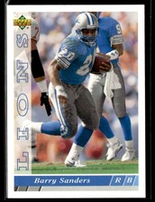 1993 Upper Deck #454 Barry Sanders Lions Football Card 1303L