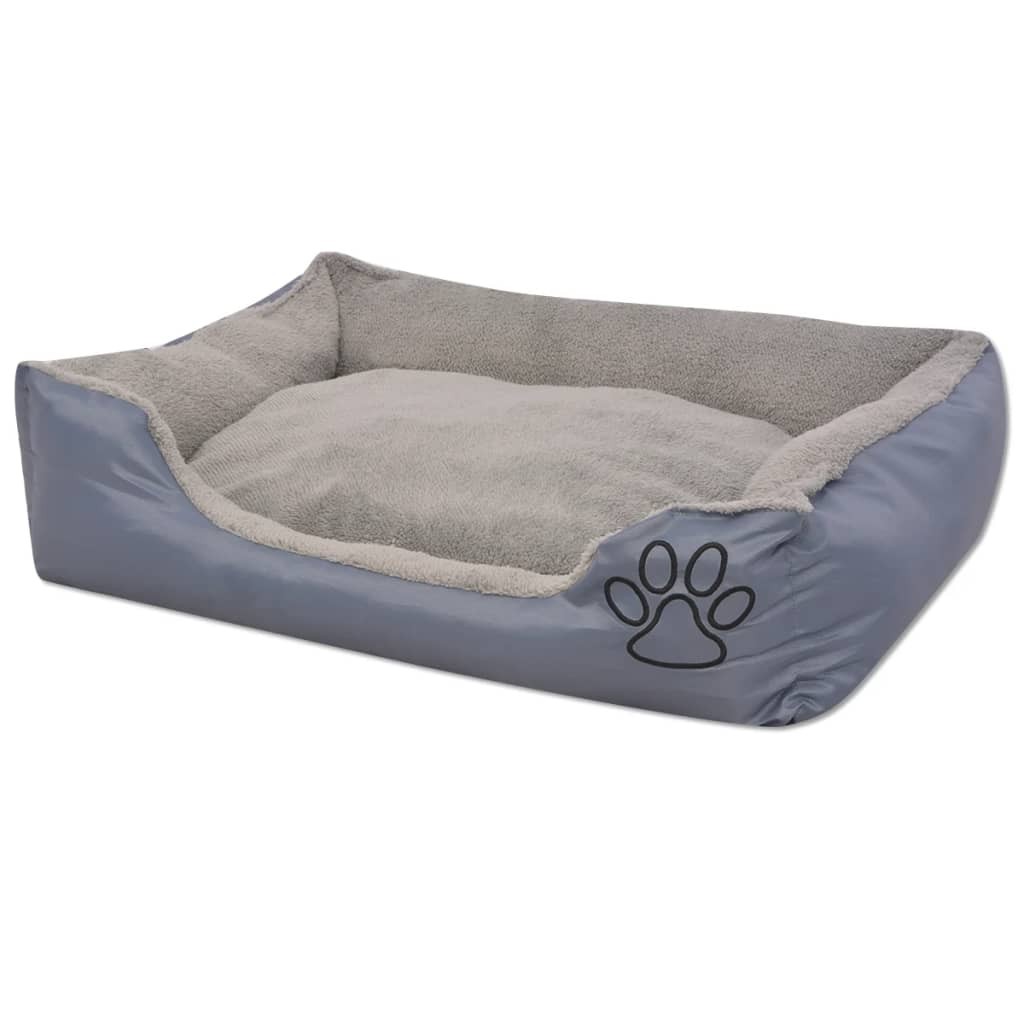 Divano per Cani Taglia L Grigio - Cuccia Confortevole con Imbottitura