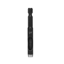1/4" Dia Carbon Steel Leather Hollow Hole Punch Tool Hex Shank Drill Fabric