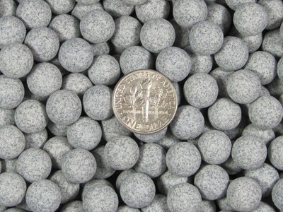 10 Lbs. 9 mm Fast Cutting Grey Abrasive Sphere Ceramic Porcelain Tumbling Media