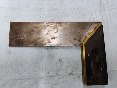Vintage Stanley Sweetheart No 2 -Type 4? Try Square Rosewood & Brass 6'' USA
