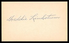 Freddie Lindstrom Baseball Signed Index Card Auto Autograph (no COA) *k1