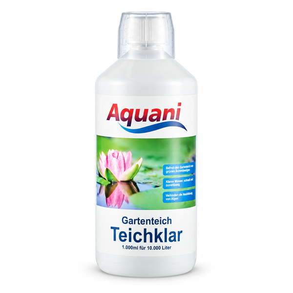 Aquani Teichklar 1000Ml TeichkläRer Algenmittel Gegen Schwebealgen Im Teich Koi-image