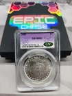 🔥1887 CAC PURPLE Label MS-62 CAC Beautiful Coin MORGAN DOLLAR HISTORIC COIN💥