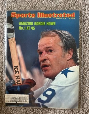 Old SI Gordie Howe March 11 1974 Sports Illustrated Hockey Detroit Red Wings Ex