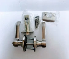 House Guard Hardware Indoor Satin Nickel Lever Handle Door Lockset