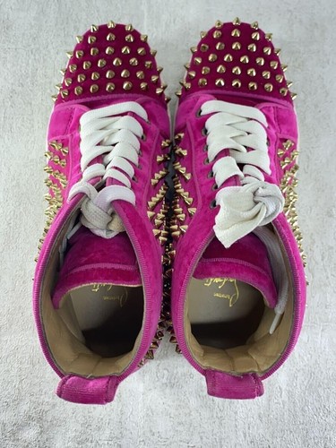 Christian Louboutin Zapatillas Corte Alto/37/Pnk/Gamuza - Imagen 3 de 7