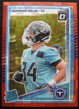 2025 Panini Donruss Rated Rookie 371 Gunnar Helm Optic Preview Red Pandora
