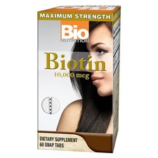Biotine 10 000 MCG 60 Comprimés Par Bio Nutrition Inc