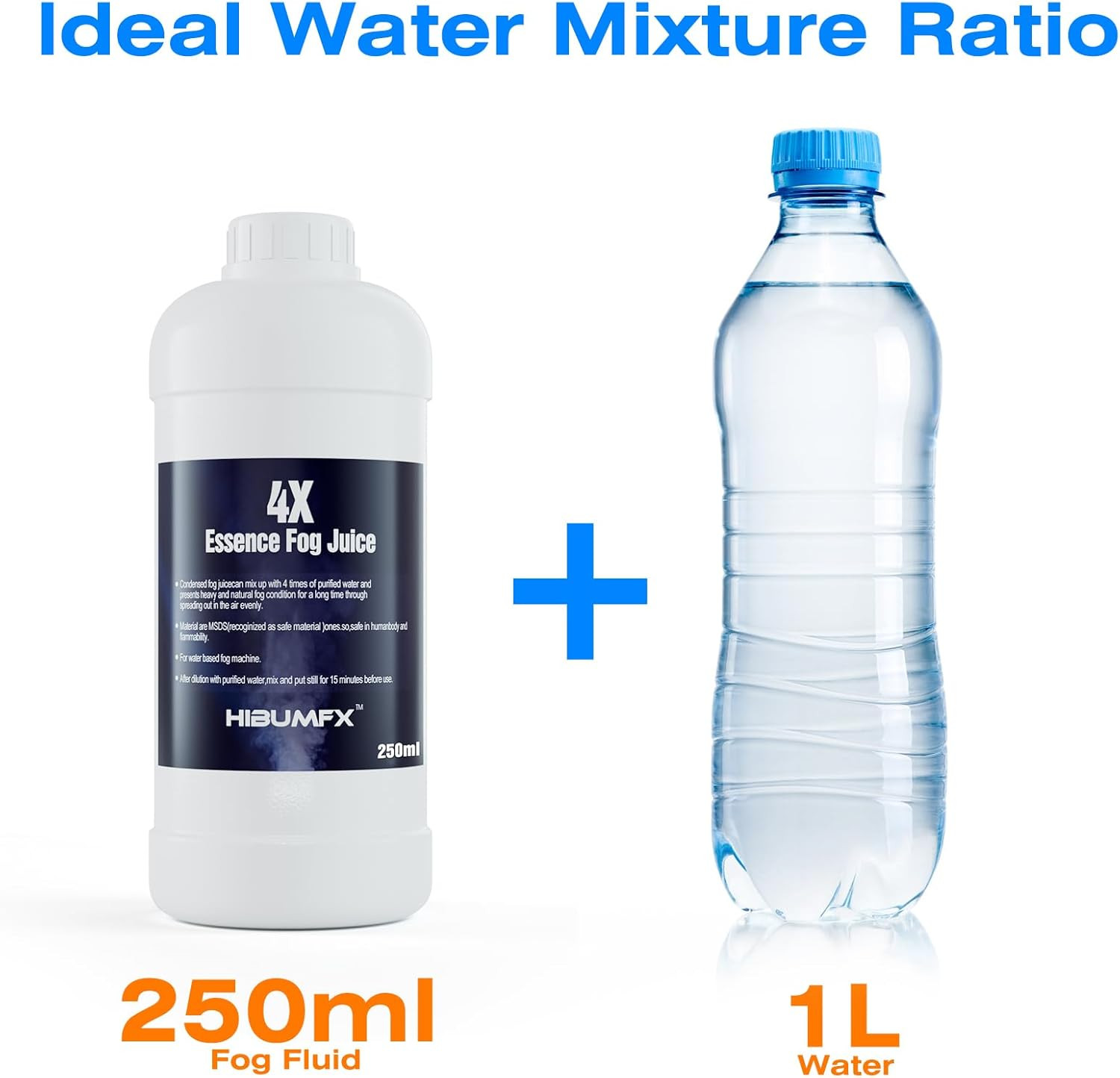 Fog Juice - Condensed Water Mixable Fog Machine Fluid Smoke Solution for Water