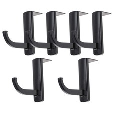 Reusable Black Plastic Headset Holder Hanger for Convenient Headphone Storage