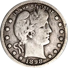 1898-S Barber Quarter
