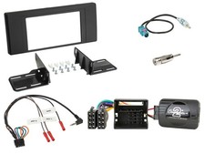 Einbauset Lenkradadapter Doppel DIN Autoradio für Land Rover Range Rover Vogue 2
