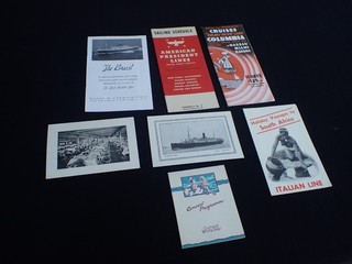 LOT 7 X Vintage Brochures Plan from Steam Ships #42