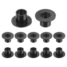 12pcs Flanged Sleeve Bearings ID 9mm x OD 11mm x Length 11.1mm, Black
