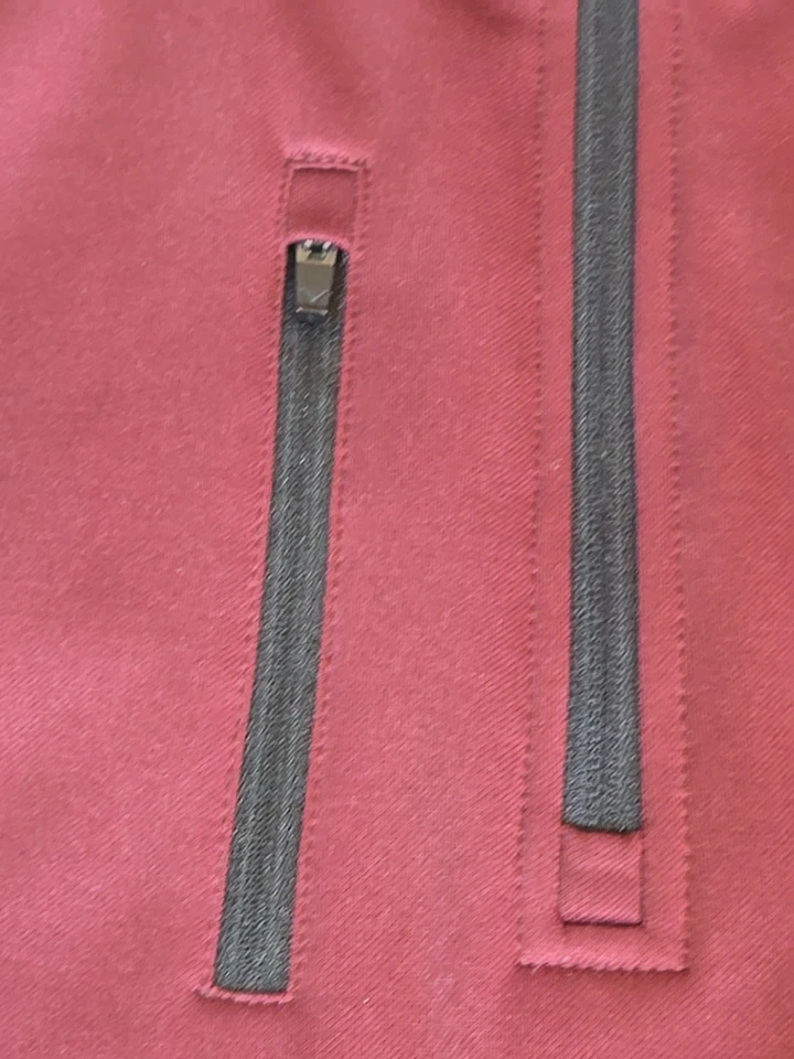 Pullover Callaway 1/4 Cuarto Cremallera Para Hombres XL Granate/Borgoña Cuello Simulado BOLSILLOS USADO EN EXCELENTE ESTADO Foto 2 de 4