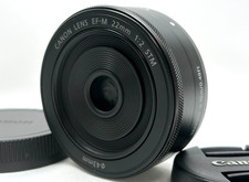 Canon Lens EF-M 22mm f/2 STM for EOS M EF-M Mount Mint w/Caps Black 38085