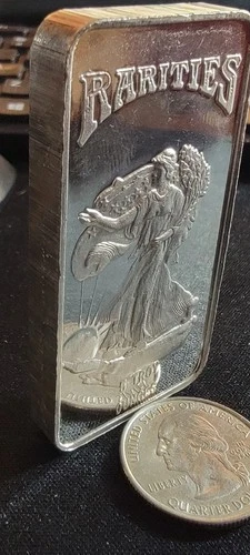 Rarities Mint Walking Liberty RARE 1980's 5oz 999 FINE Silver bar