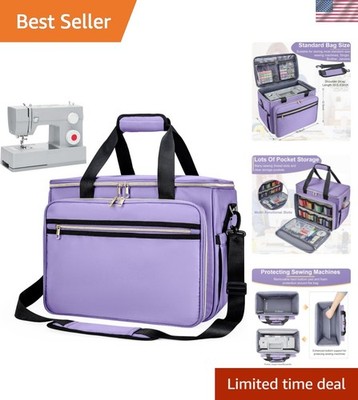 Sewing Machine Carrying Case with Removable Bottom Padding, Sewing Machine Ba...