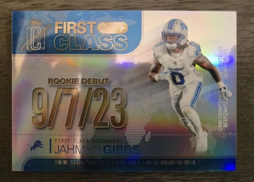 2025 Topps Signature Jahmyr Gibbs Base (RAW)