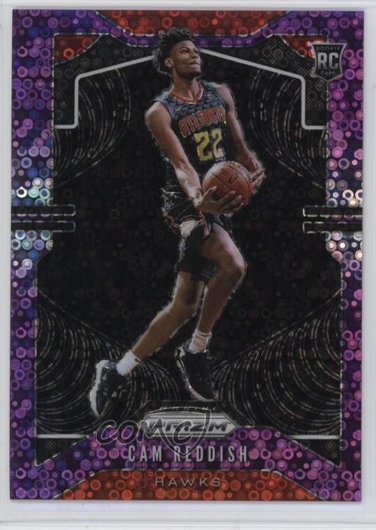 2019-20 Panini Prizm Rookie Fast Break Purple Prizm 50/75 Cam Reddish #256 7n6