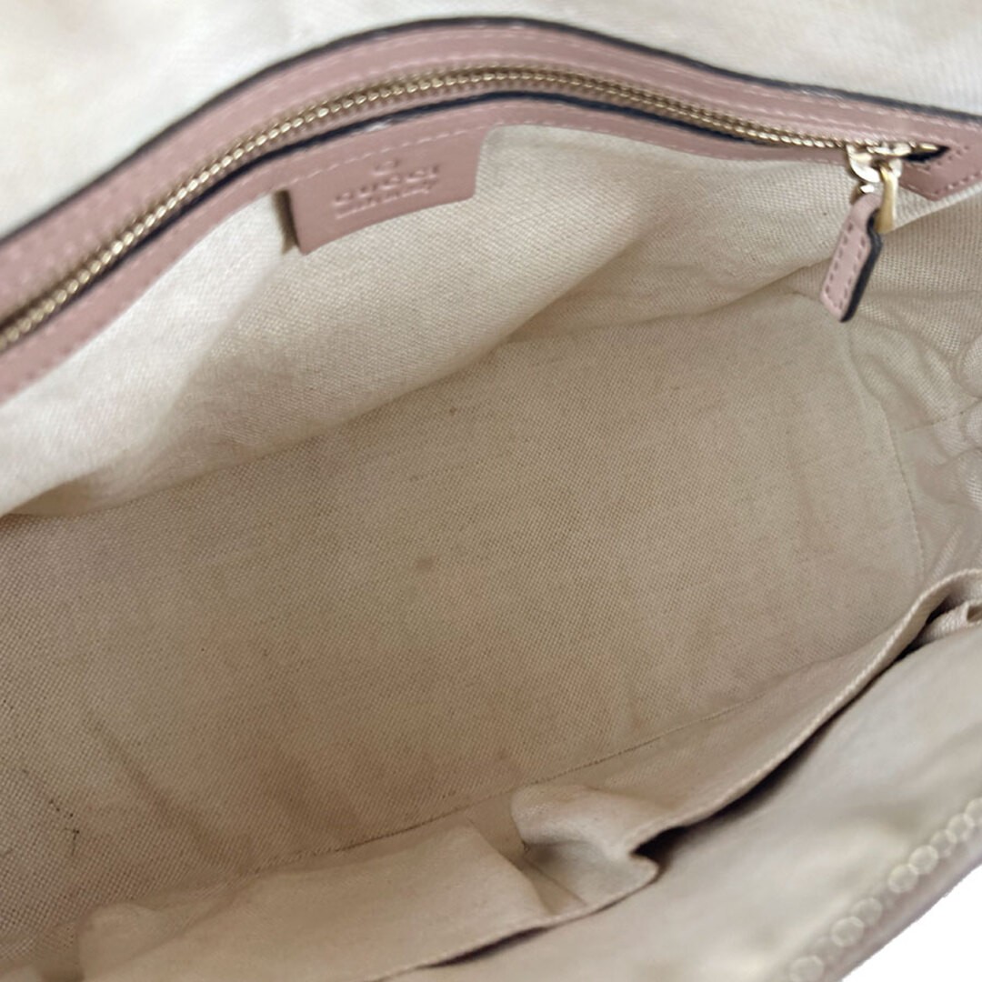 Gucci Micro Guccissima Pink Beige Patent Leather Shoulder Bag Used thumbnail 5