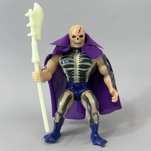 Scare Glow vintage figure MOTU *complete* +mini comic (1987) Heman cloak, scythe