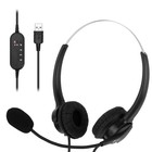 JLC ACTIVE USB HEADSET FOR WORK OR PLAY  NOISE CANCELLING MICROPHONE