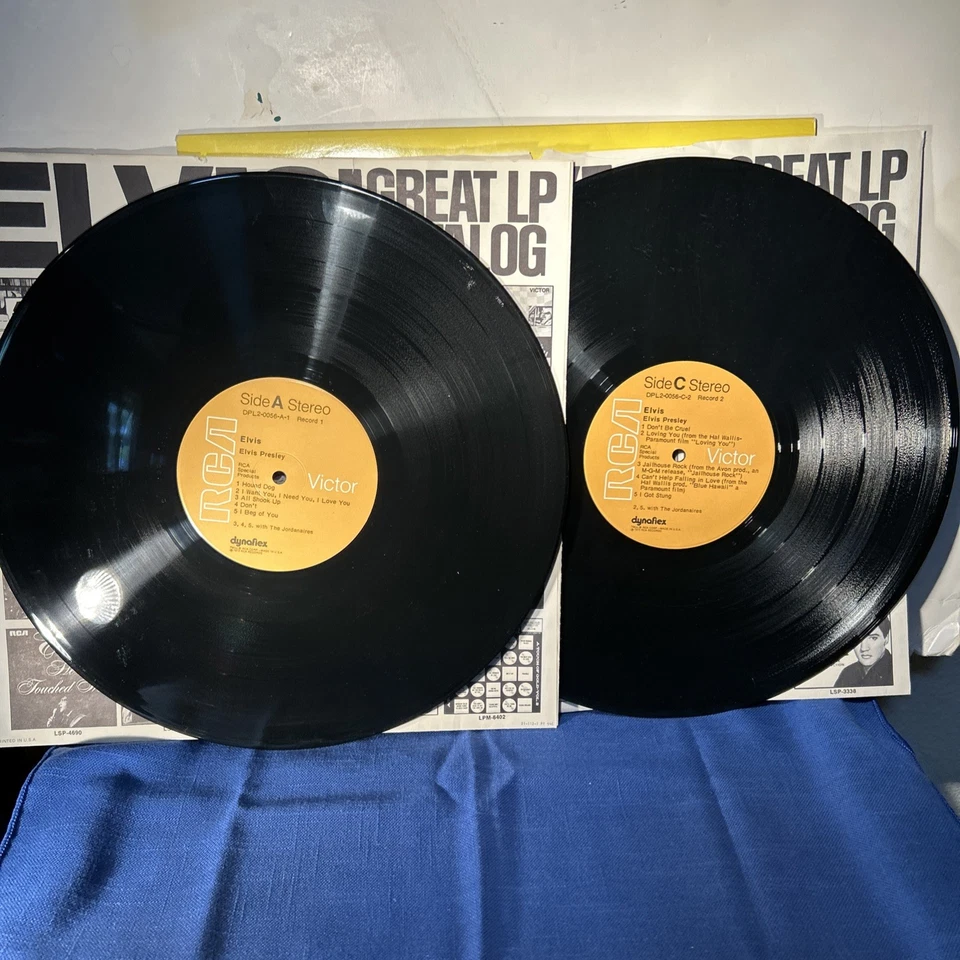 Elvis Presley Elvis Two Record LP Set '73 RCA Compilation ('56-'62) DPL-20056(e) - Image 2 of 2