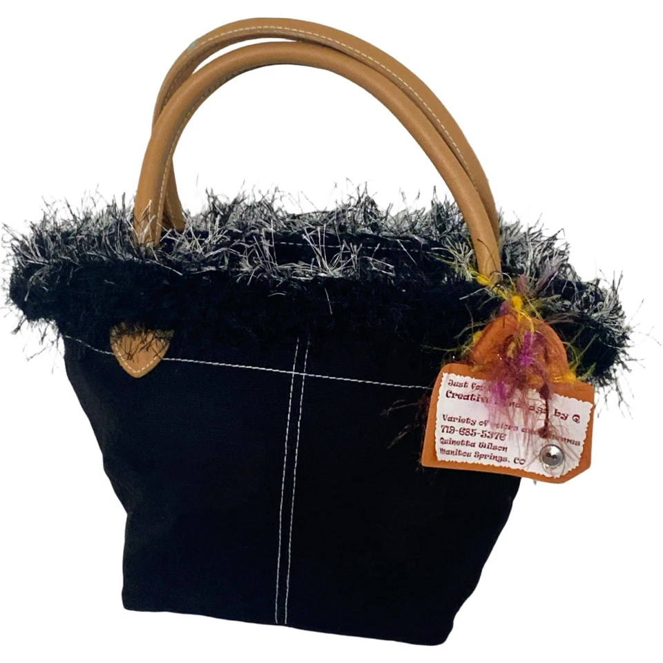 Bolso de mano victoriano pequeño hecho a mano único con joyas Foto 2 de 4