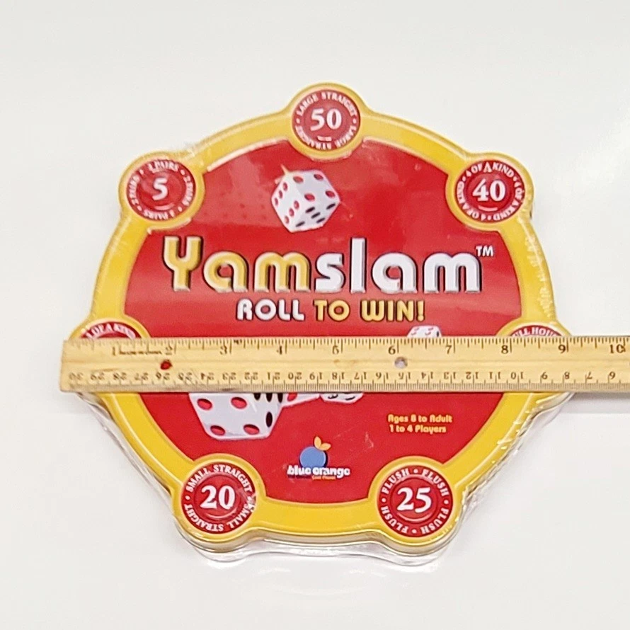 Yamslam Roll To Win Dice Game Blue Orange Ages 8+ Family Fun Board Game Sealed - Image 3 of 3