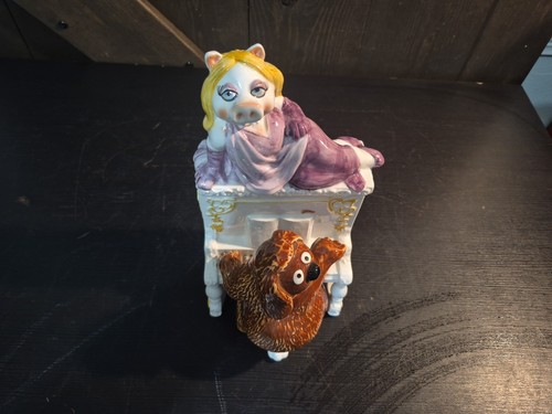 Sigma Miss Piggy On Top Of Piano Muppets Ceramic Collectible Cookie Jar - Picture 5 of 9