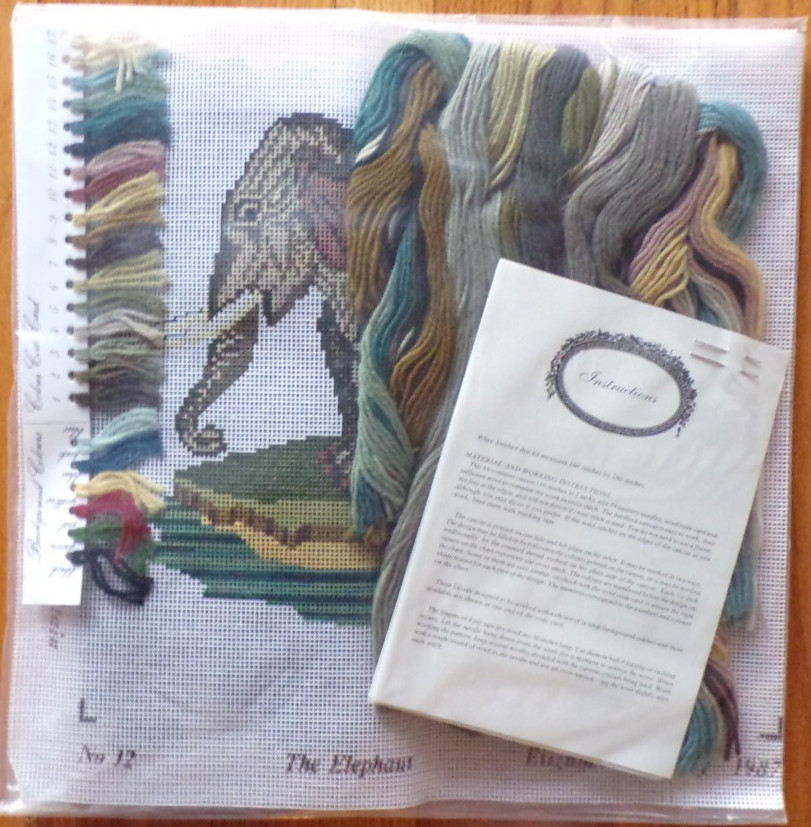 Elizabeth Bradley The Elephant Needlepoint Kit Victorian Animal Collection