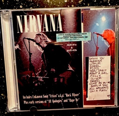 Rare Nirvana CD Nirvana Live at Queen Margaret Union 11/30/91 | eBay