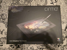 Wacom Cintiq 13HD Creative Pen Display Tablet With Cord, Stand, Pen Holder