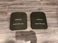 Pair Of STRIKE FACE BODY ARMOR SIDE PLATE LEVEL III CERAMIC CIF Turn In R3