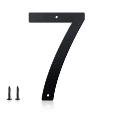 4 Inch House Numbers and Metal Letters for Outdoor Signs, 4 Inch, Black 7