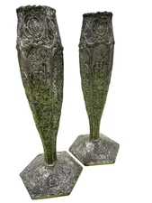 Weidlich Brothers Vintage Silver Plated Windmill 9" Vases #2376 SKU 907
