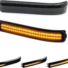 Sequential Amber LED Side Mirror Marker Lights Turn Signal Lamp Compatible with