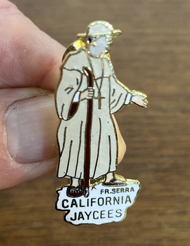 Vintage California Jaycees FR. Serra (Saint Junipero Serra) Lapel Pin