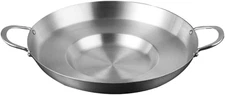 Comal Cazo Stainless Steel Concave Comal Para Tacos Heavy Duty Outdoors Cazo Gri